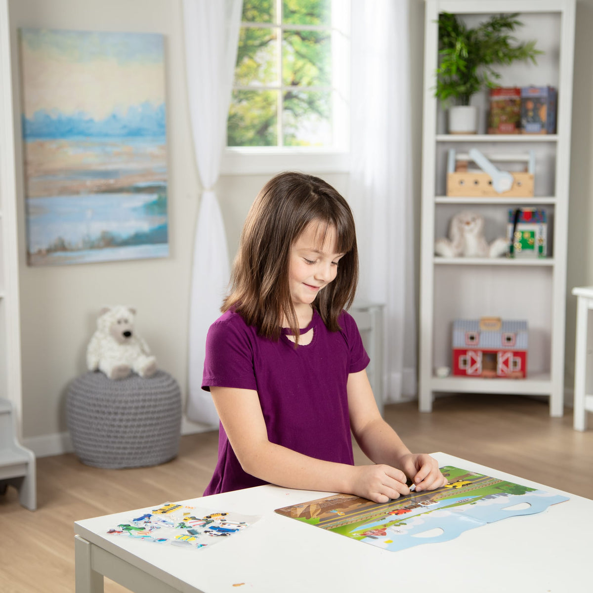 Melissa & Doug Puffy Sticker Play Set / Vehicles