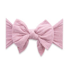 Baby Bling Dang Enormous Bow Headband / Mauve Dot