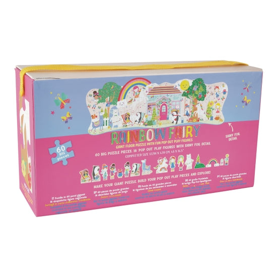 Floss & Rock Giant Floor Puzzle with Pop Out Pieces - 60 PC / Rainbow Fairy