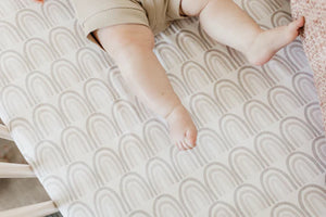 Copper Pearl Premium Knit Fitted Crib Sheet / Bliss