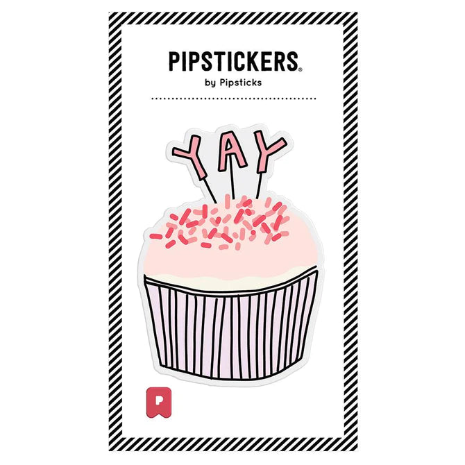 PipSticks Big Puffy Cupcake Sticker