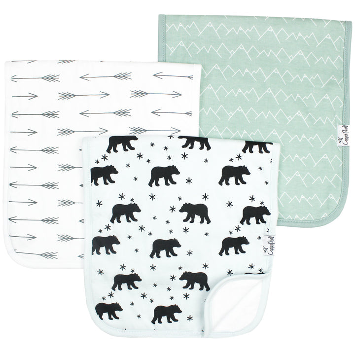 Copper Pearl Premium Burp Cloth Set / Archer