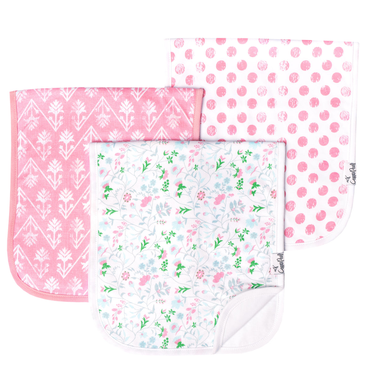 Copper Pearl Premium Burp Cloth Set / Claire