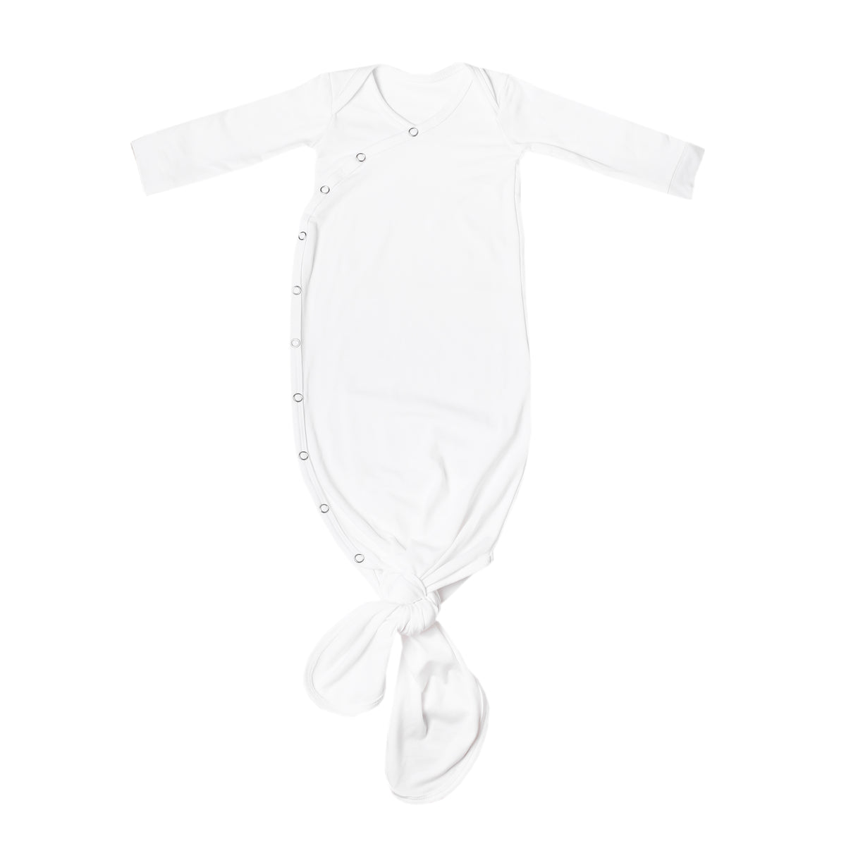 Copper Pearl Newborn Knotted Gown / Dove