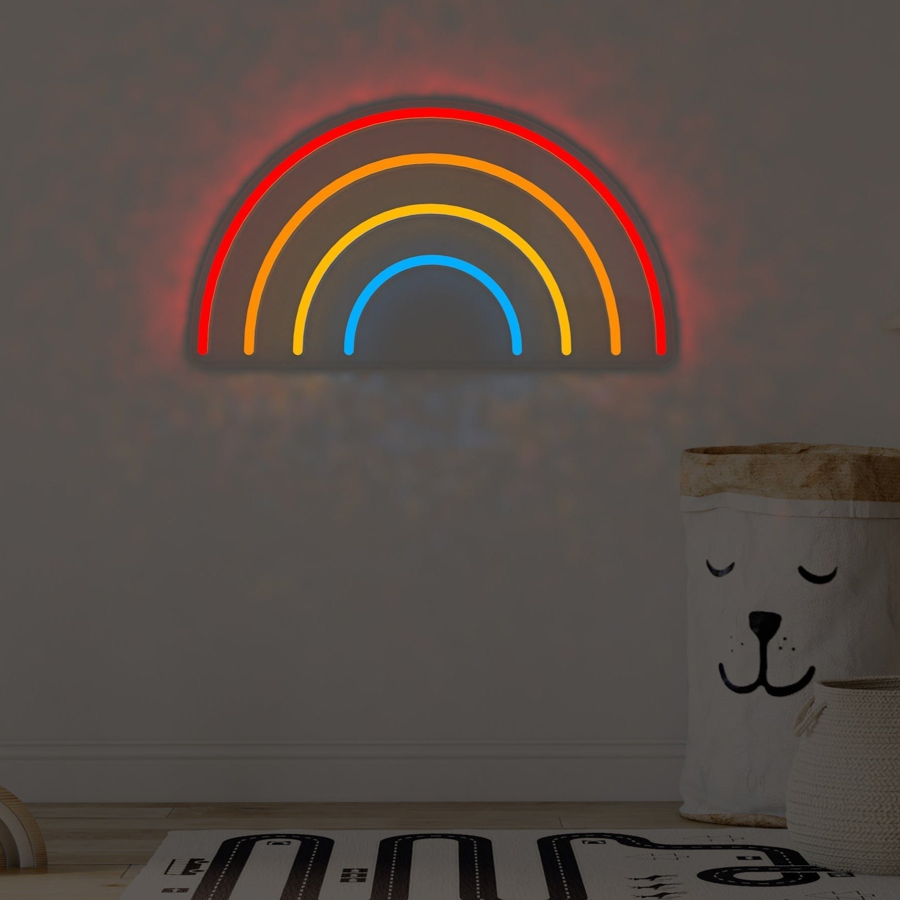 Sugar + Maple Neon Sign | Rainbow