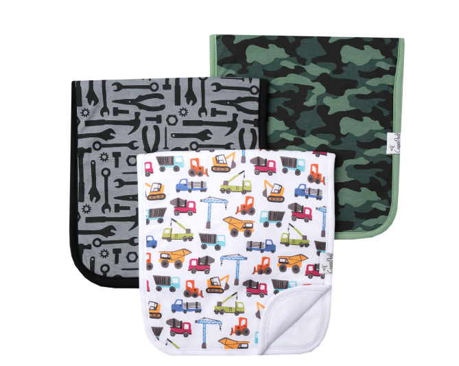 Copper Pearl Premium Burp Cloth Set / Diesel