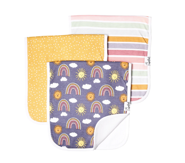 Copper Pearl Premium Burp Cloth Set / Hope