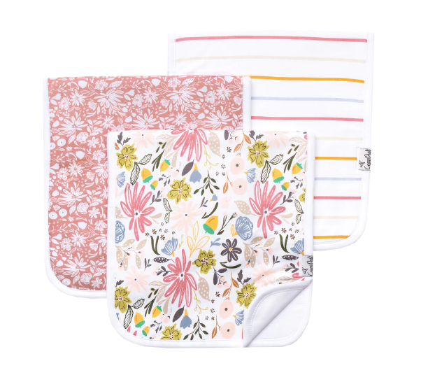 Copper Pearl Premium Burp Cloth Set / Olive