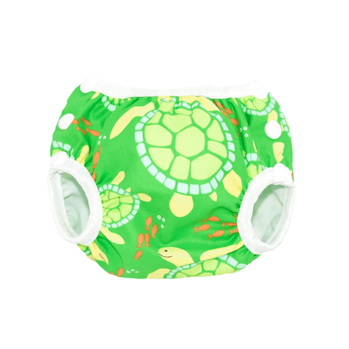 Smart Bottoms Lil' Swimmer Cloth Swim Diaper / Green Turtle*** - Small (8-16lbs)