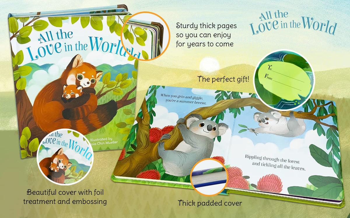 All the Love in the World Board Book (Red Panda Edition)