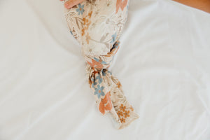Copper Pearl Knit Swaddle Blanket / Eden