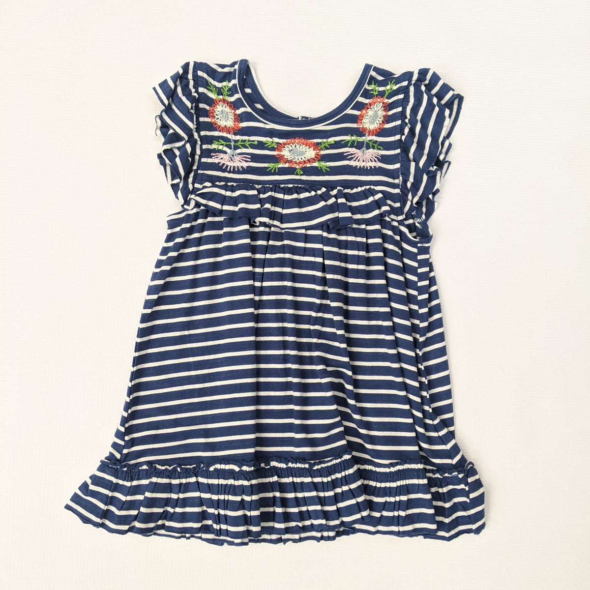 Mimi & Maggie Knit Stripe Dress / Indigo - 9-12 Months