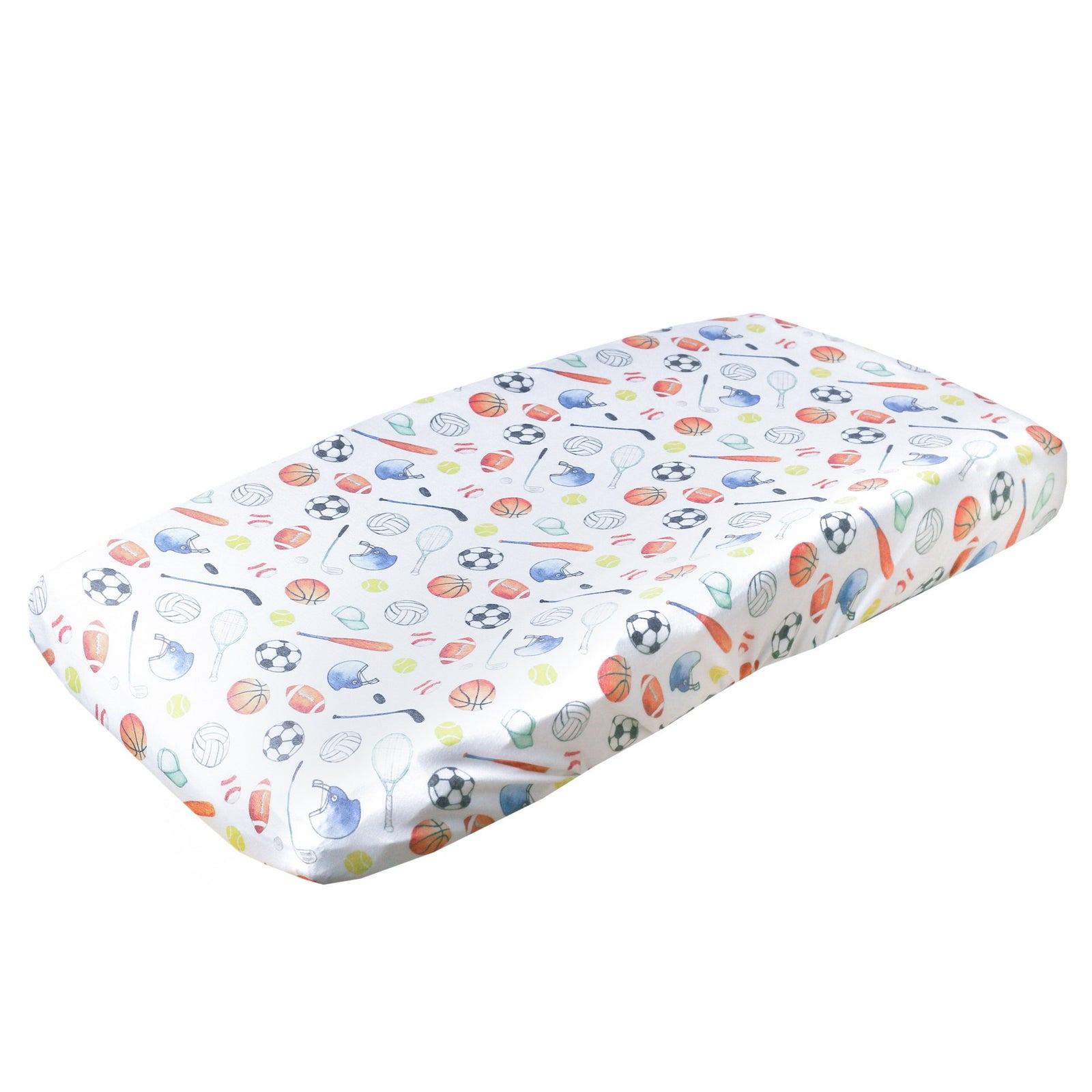 Copper Pearl Premium Knit Diaper Changing Pad Cover / Varsity