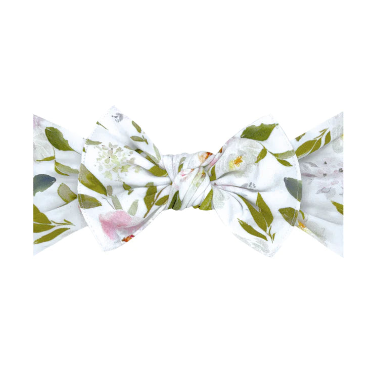 Baby Bling Printed Knot Headband / Paperwhites