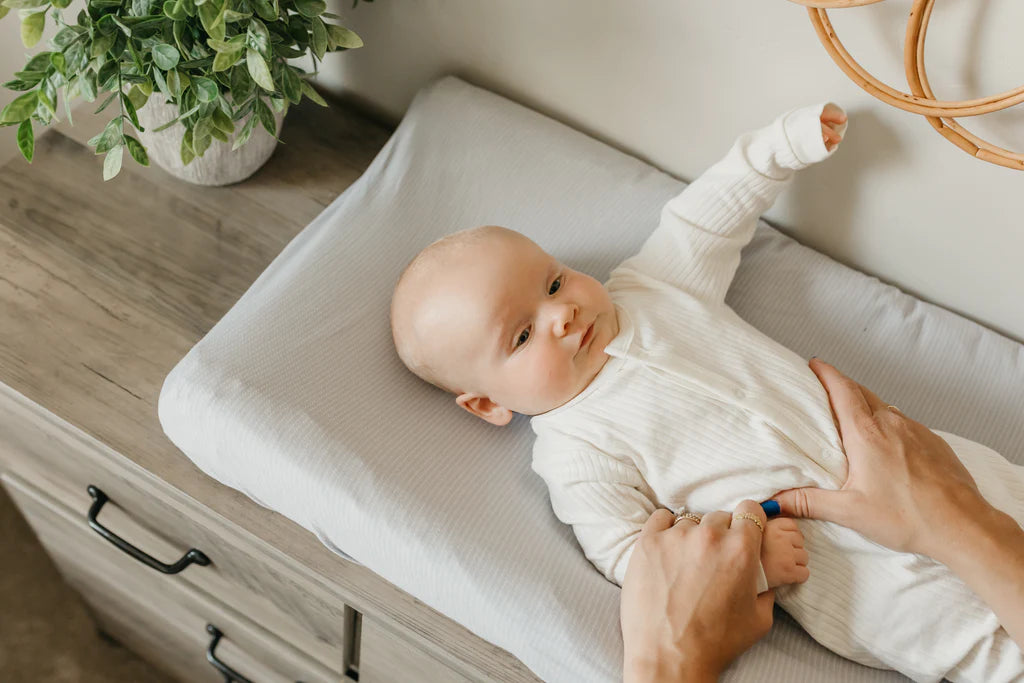 Copper Pearl Premium Knit Diaper Changing Pad Cover / Taylor