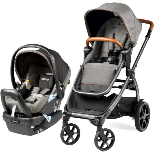 Agio by Peg Perego Z4 + Primo Viaggio 4-35 Nido Infant Car Seat Travel System / Agio Grey