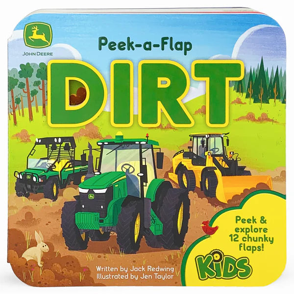 John Deere DIRT Peek-a-Flap Board Book