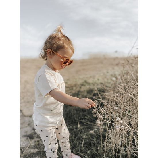 Round Retro Sunglasses / Clementine Matte