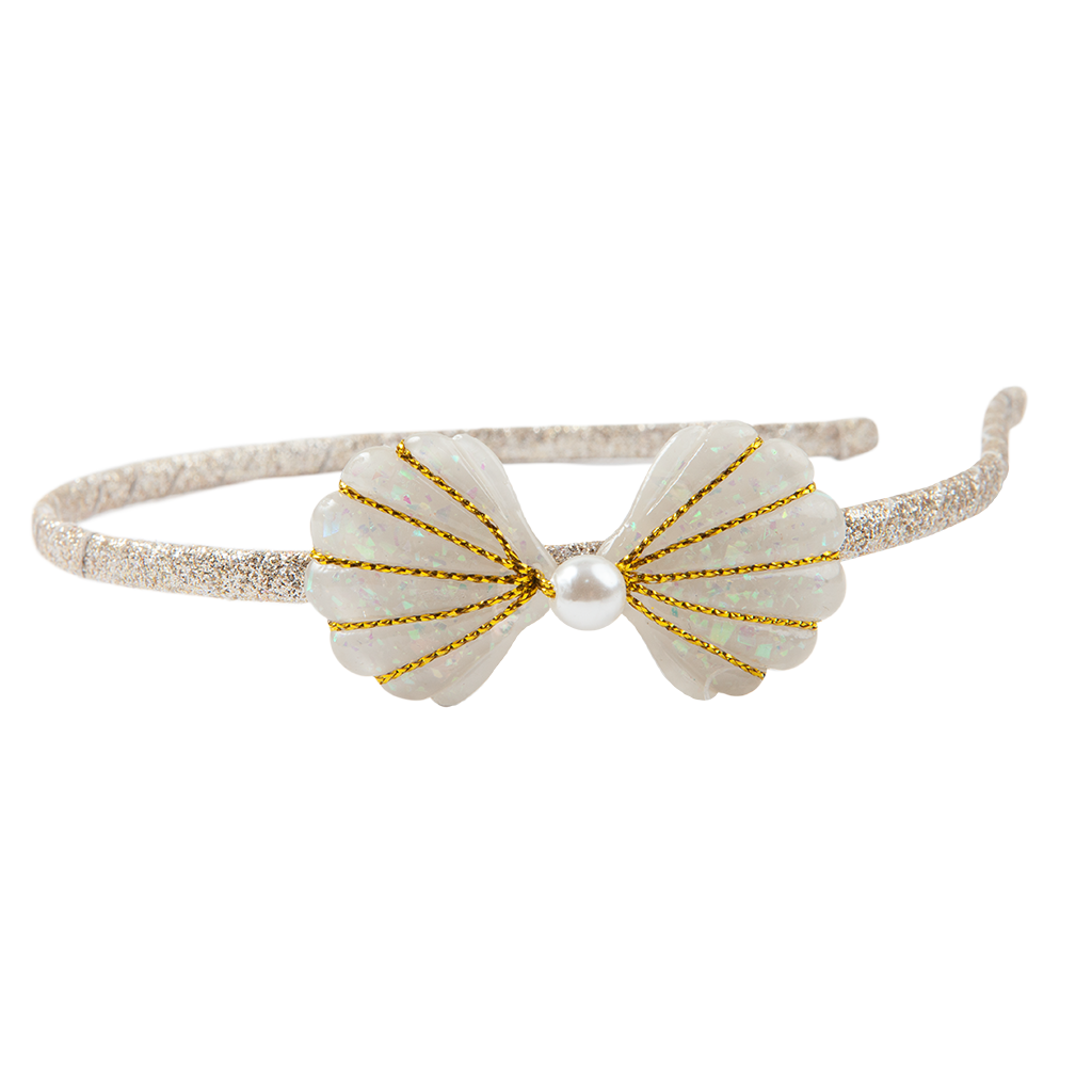 Great Pretenders Golden Mermaid Shell Headband***
