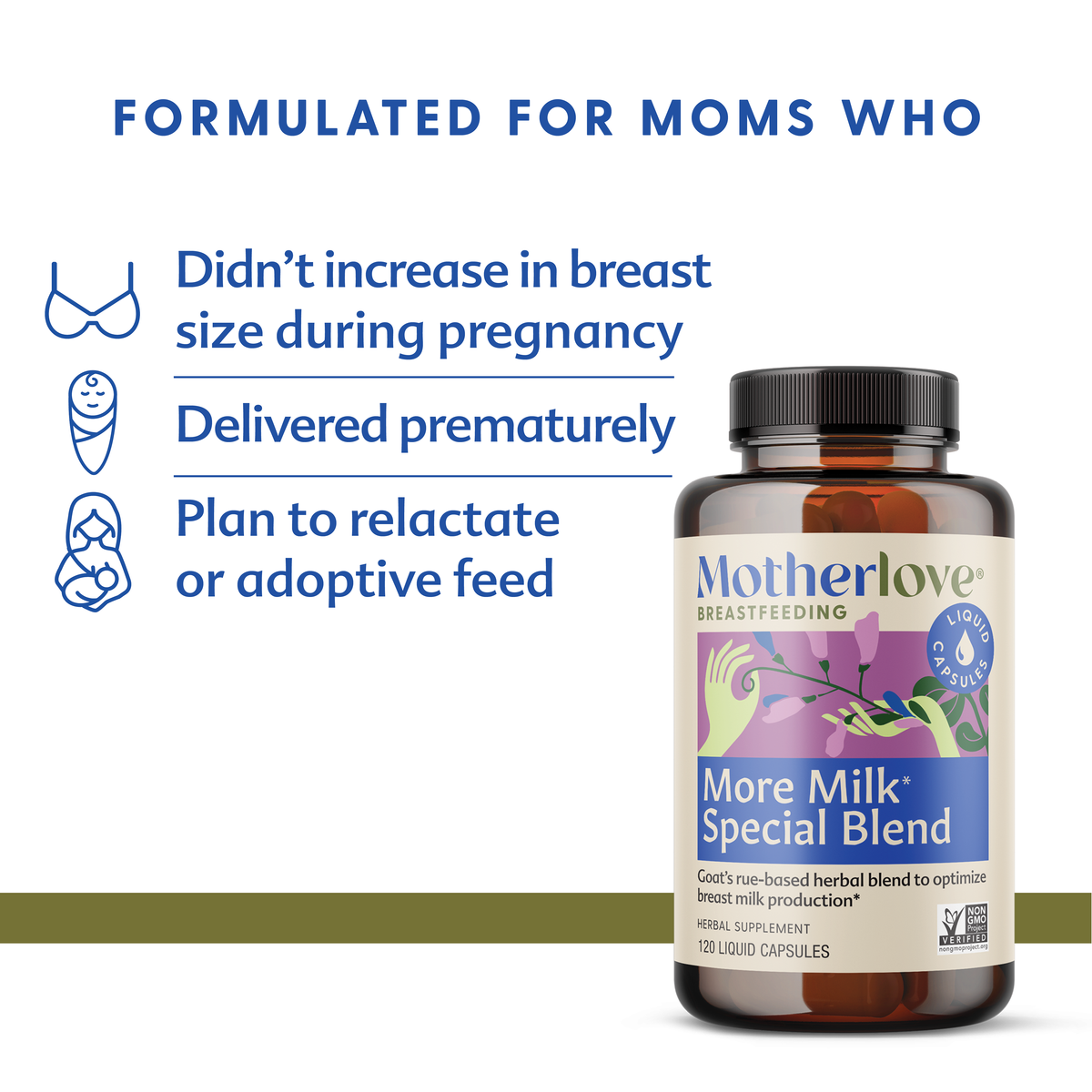 Motherlove Breastfeeding More Milk Special Blend Liquid Capsules