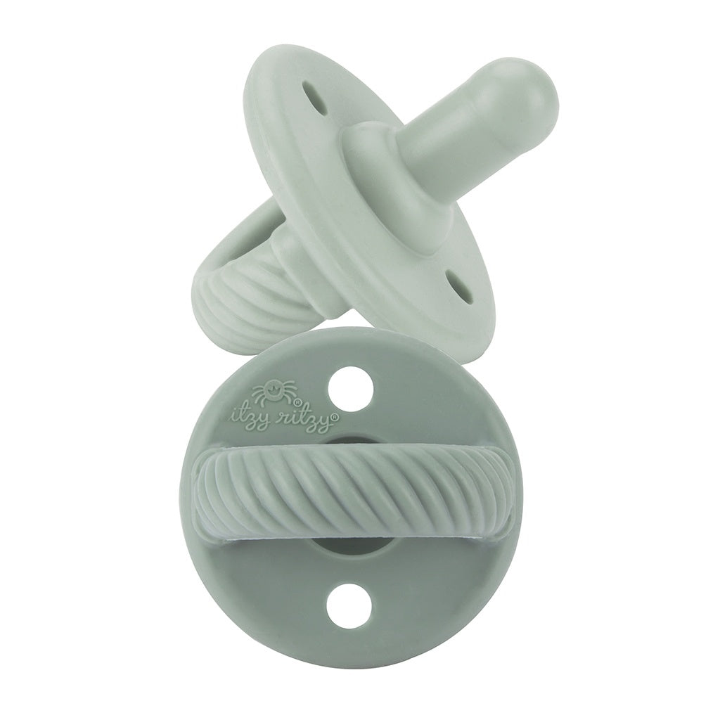 Itzy Ritzy Sweetie Soother Pacifier 2-Pack / Agave & Succulent Cables