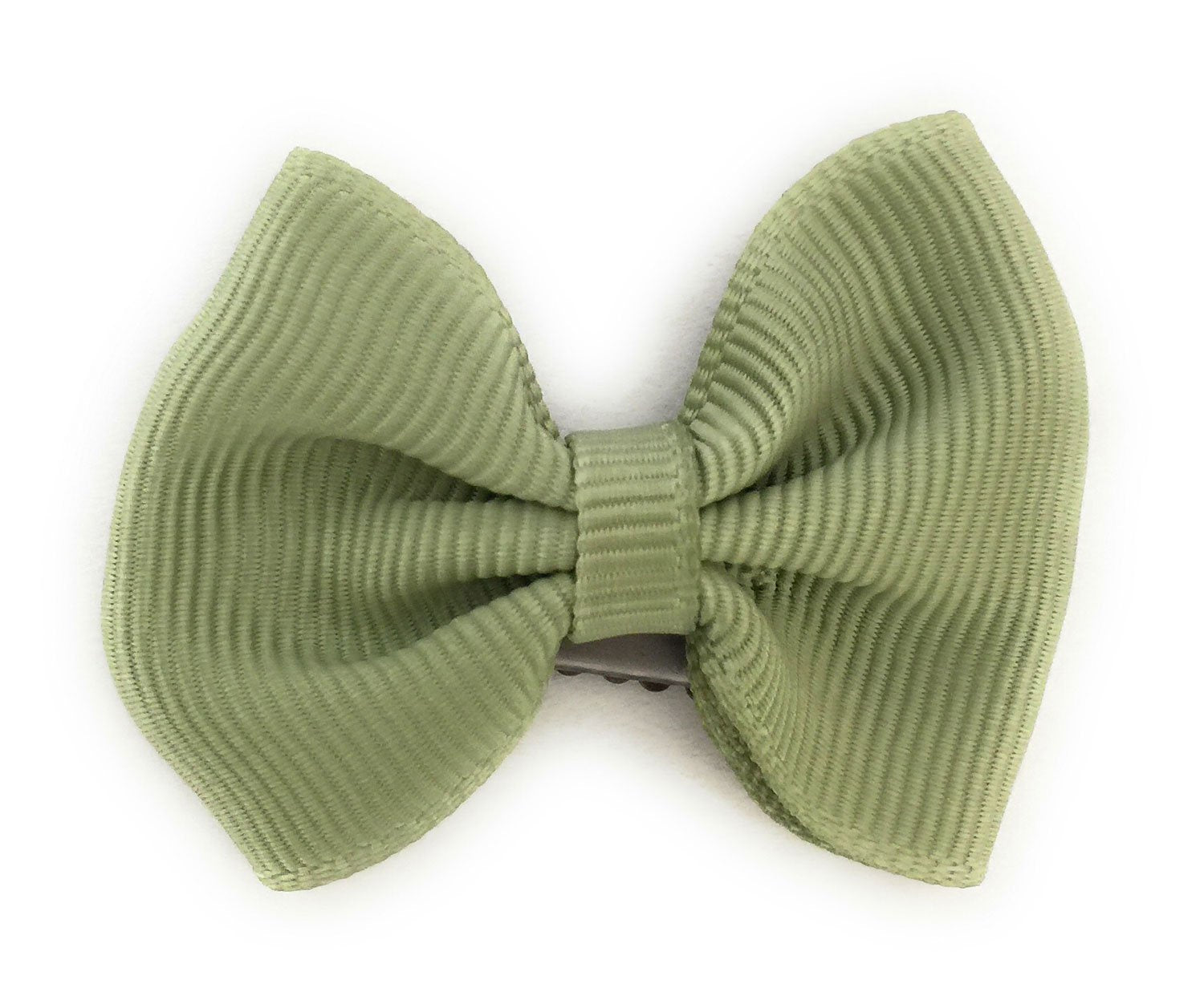 Baby Wisp Mini Latch Wisp Clip - Classic Bow / Soft Pine Green