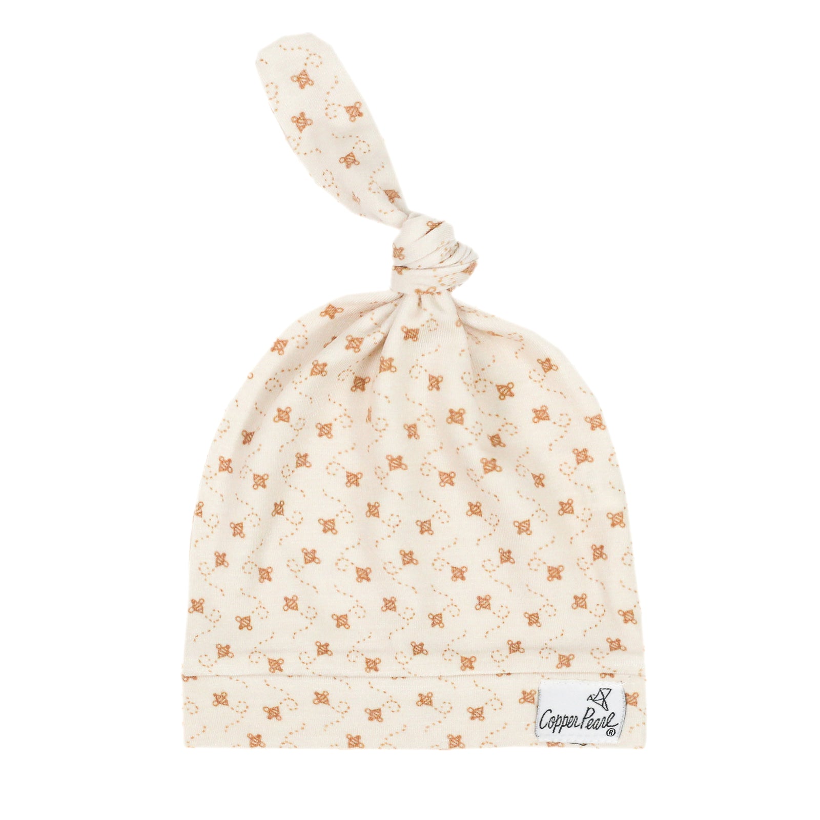 Copper Pearl Top Knot Hat / Hunnie