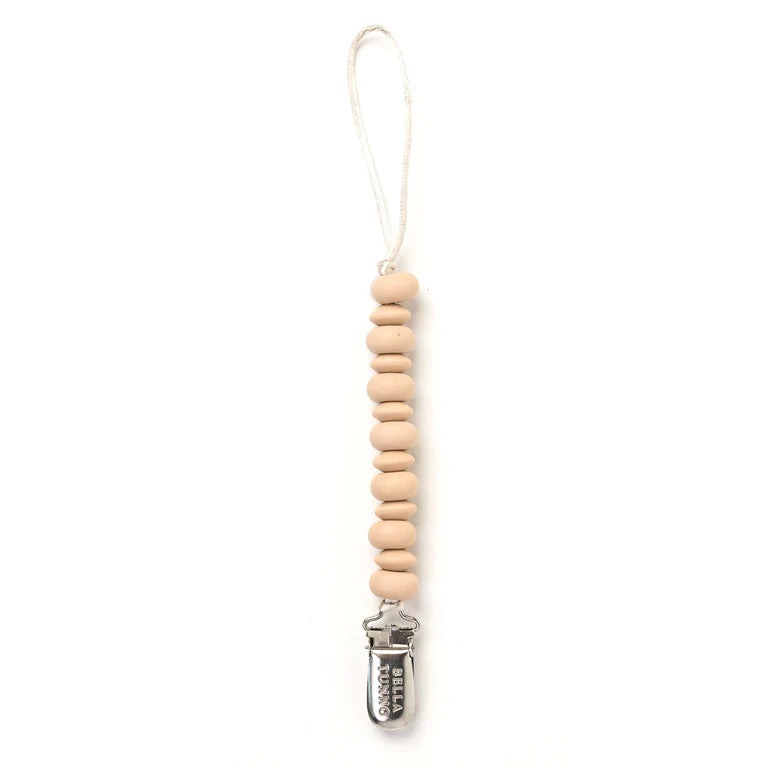 Bella Tunno Silicone Pacifier Clip / Oatmeal