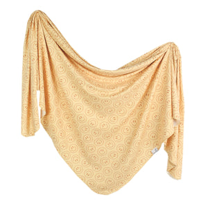Copper Pearl Knit Swaddle Blanket / Vance