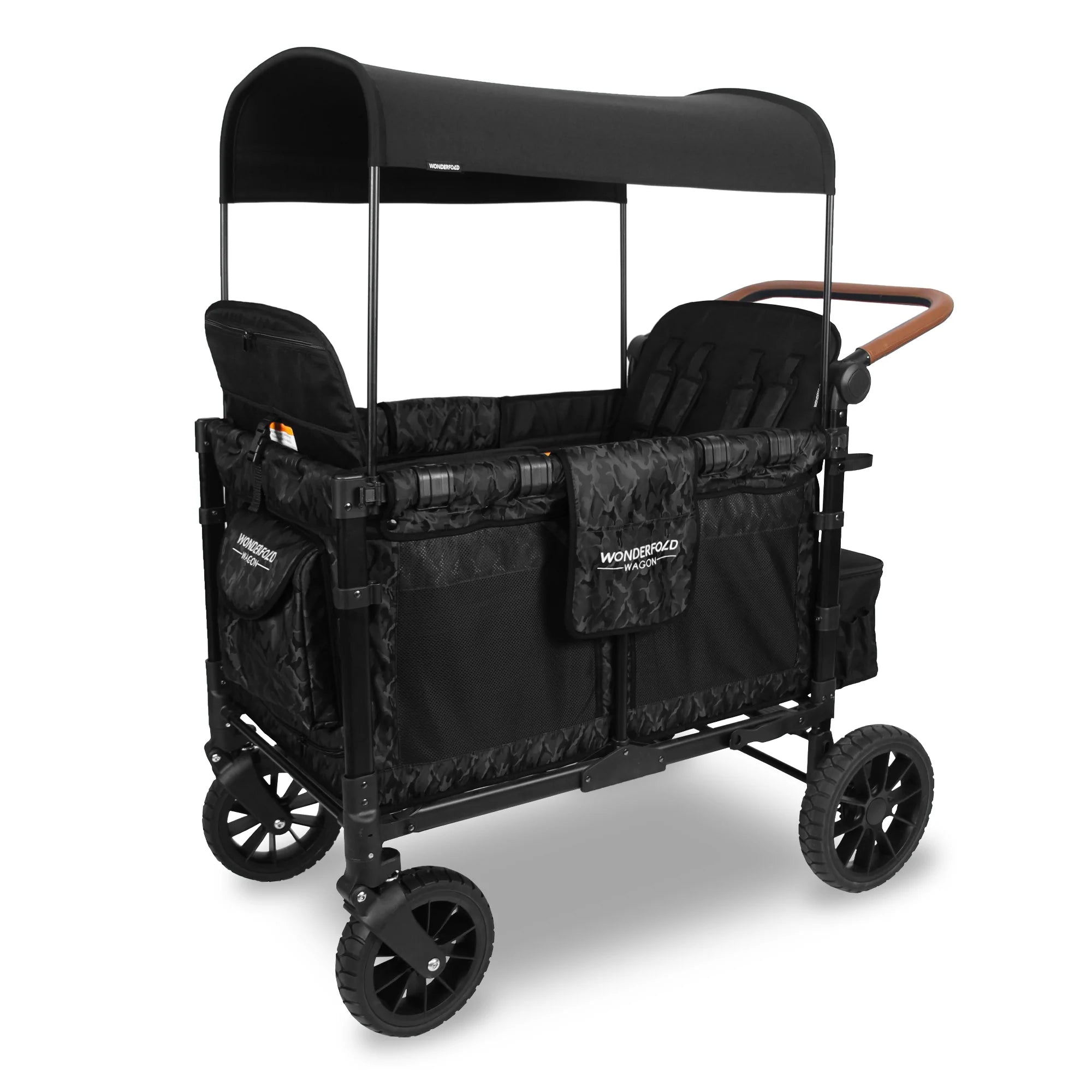 4 person wagon stroller W4 Luxe Quad Stroller Wagon with Snack Tray (4 Seater)