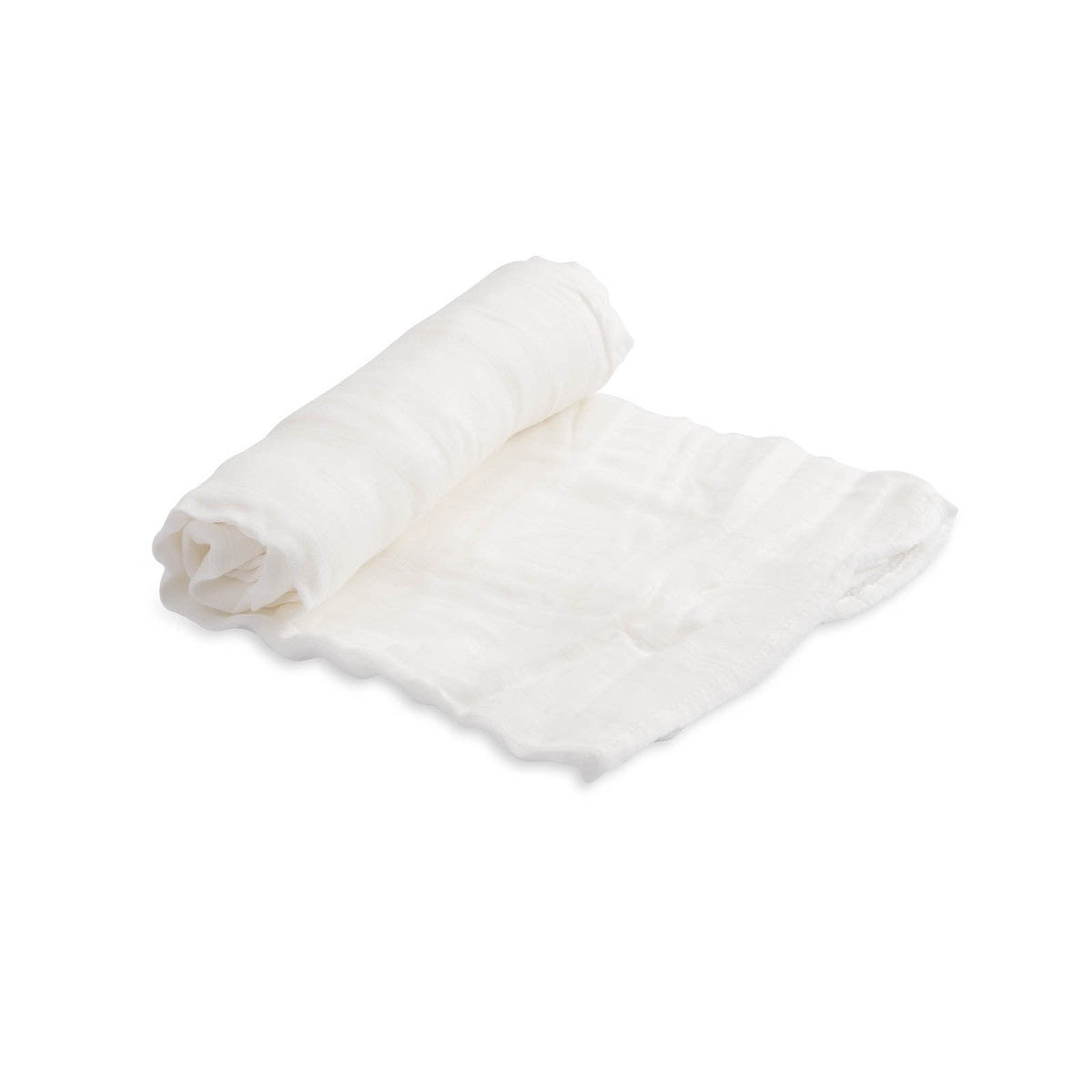 Little Unicorn Deluxe Muslin Swaddle / Plain White