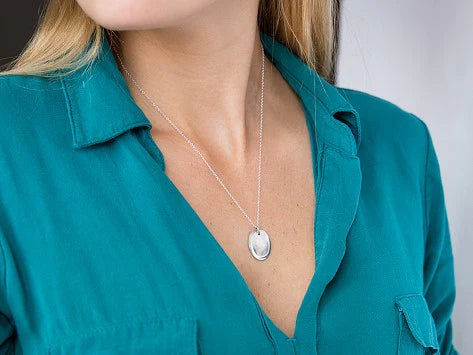 Precious Metal Prints Custom Fingerprint Pendant