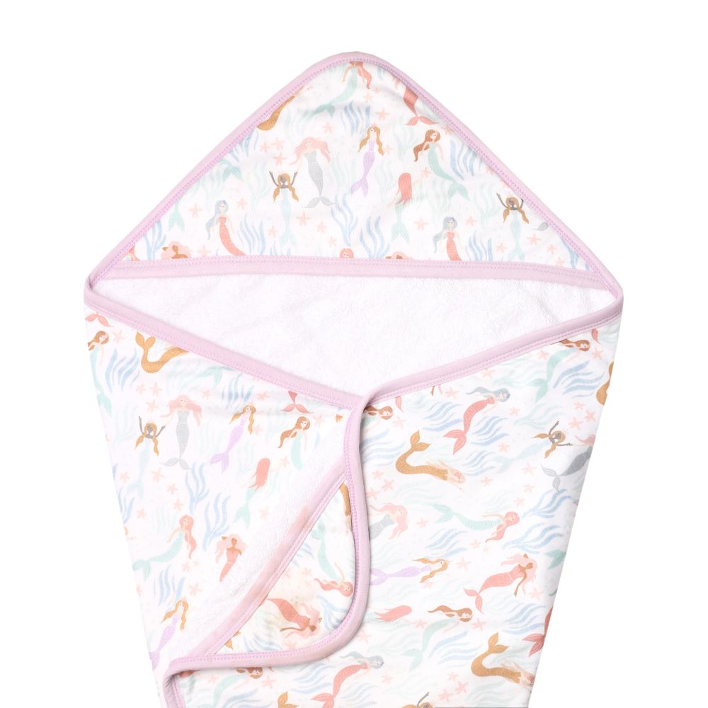 Copper Pearl Premium Knit Hooded Towel / Coral