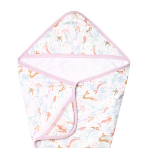 Copper Pearl Premium Knit Hooded Towel / Coral