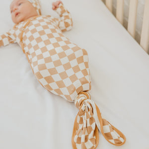 Copper Pearl Newborn Knotted Gown / Rad
