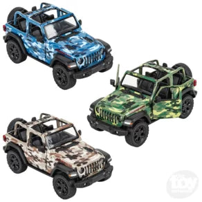 Die-Cast 5" 2018 Jeep Wrangler Camo Open Top