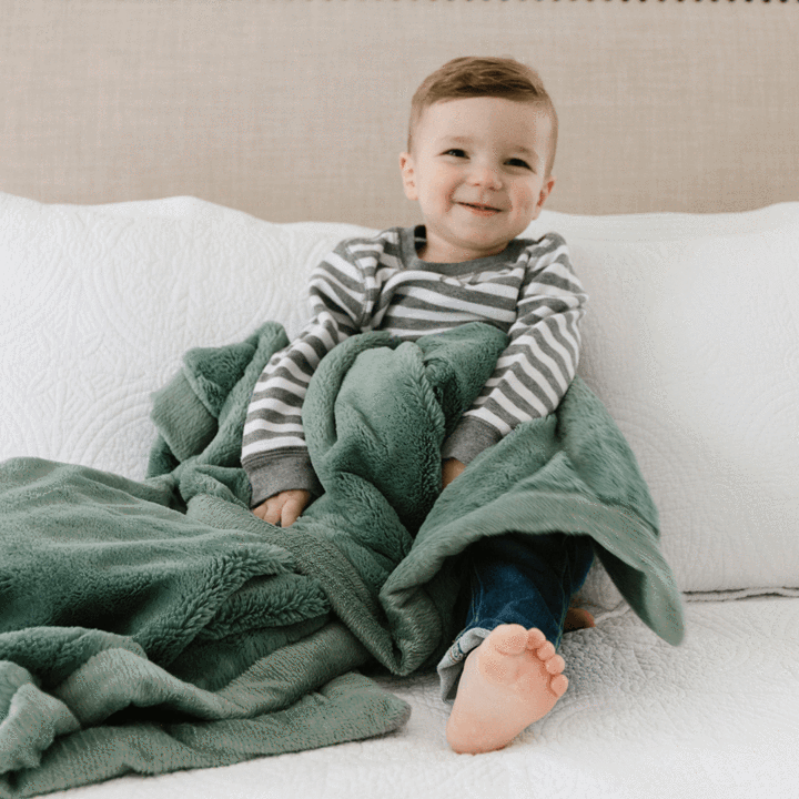 Saranoni Lush Blanket / Eucalyptus - Toddler (40"x60")