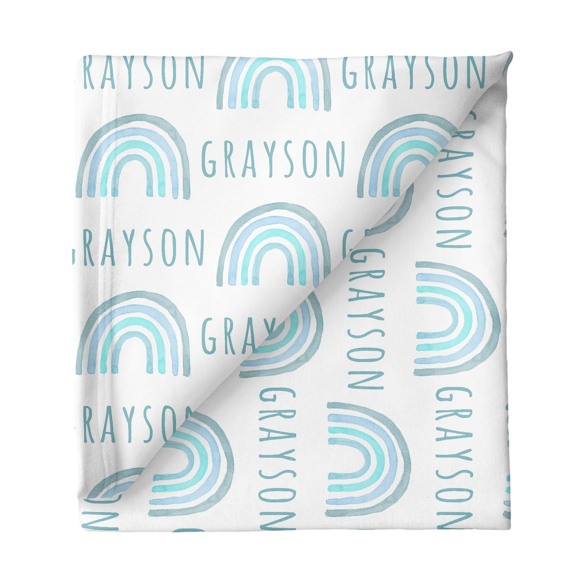 Personalized Stretchy Blanket | Rainbow