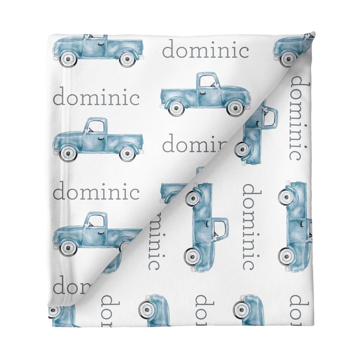Personalized Stretchy Blanket | Trucks