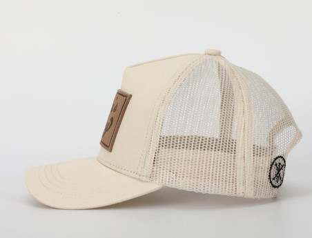 Tiny Trucker Mama's Boy Leather Patch Trucker Hat / Toddler (2-5 Yrs)