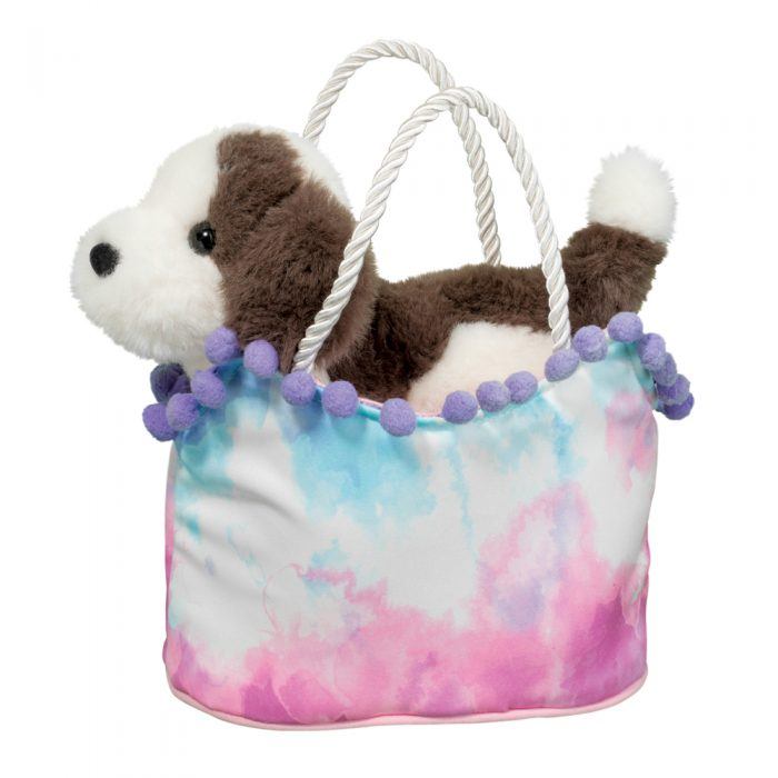 Ombre Clouds Sassy Sak with Dog