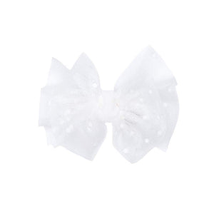 Baby Bling Tulle FAB Clip / White