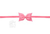 Beyond Creations Pantyhose Headband with Dainty Flat Grosgrain Bow / Hot Pink