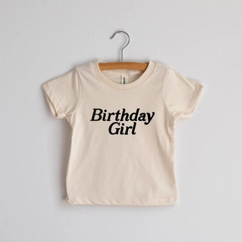 Birthday Girl Tee / Organic Cream