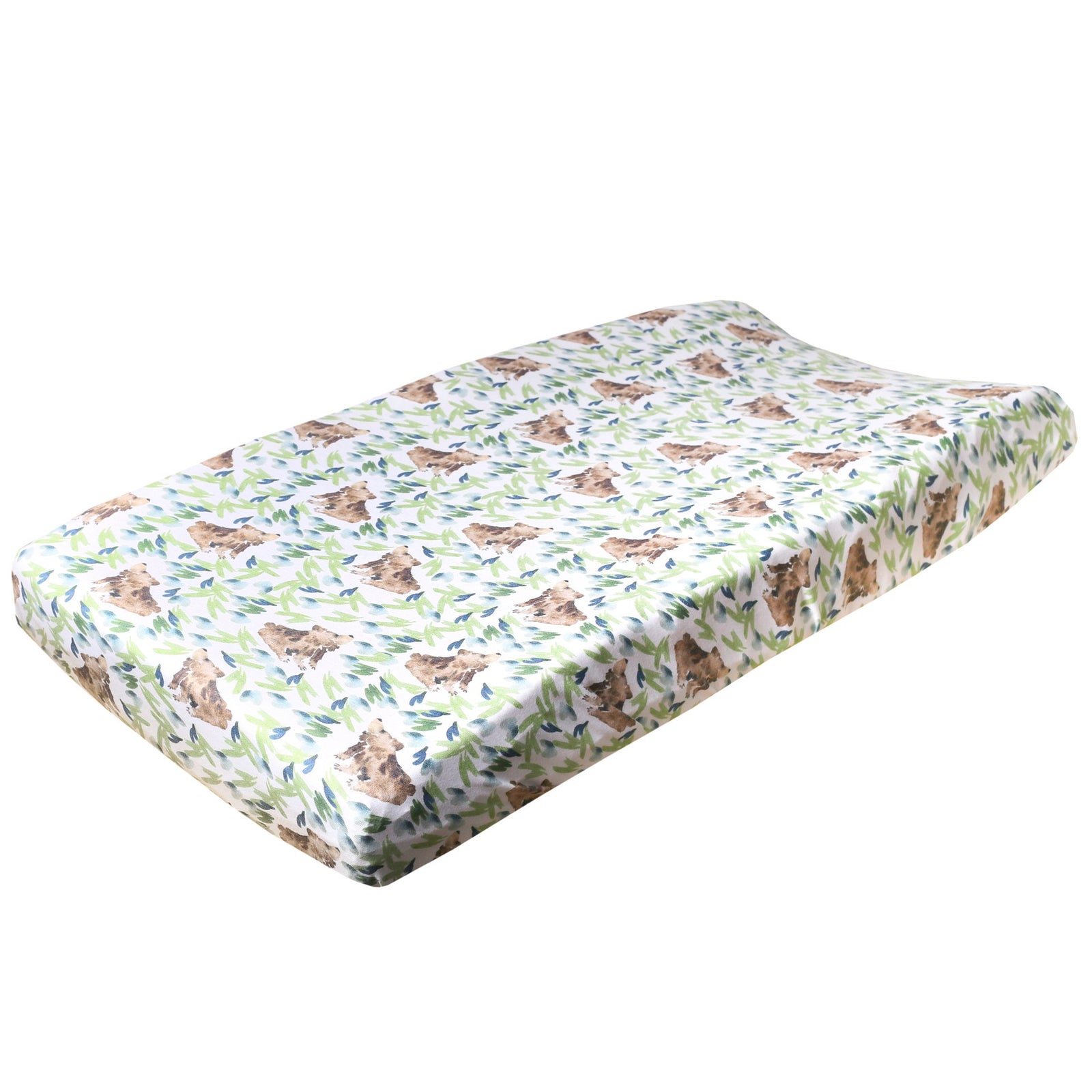 Copper Pearl Premium Knit Diaper Changing Pad Cover / Bear