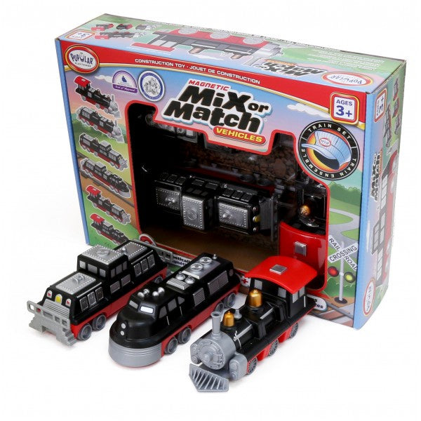 Popular Play Things Magnetic Mix or Match / Vehicles - Trains