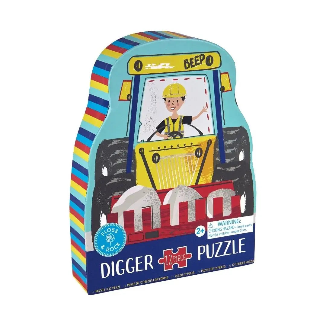 Digger Shaped Jigsaw Puzzle - 12PC
