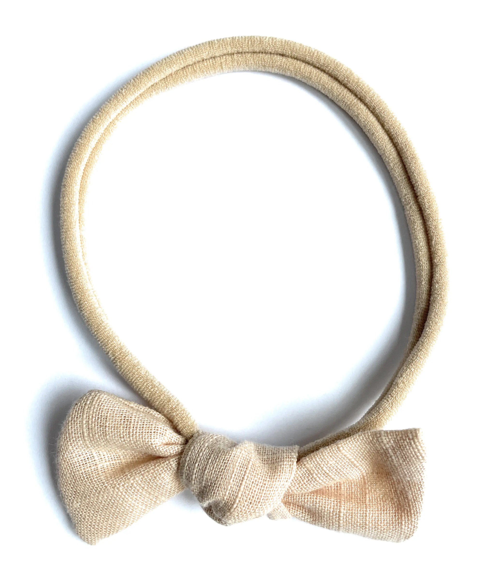 Baby Wisp Megan Tie Knot Headband / Wheat