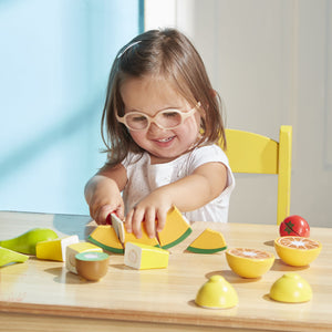 Melissa & Doug Wooden Play Food / Cutting Fruit Set