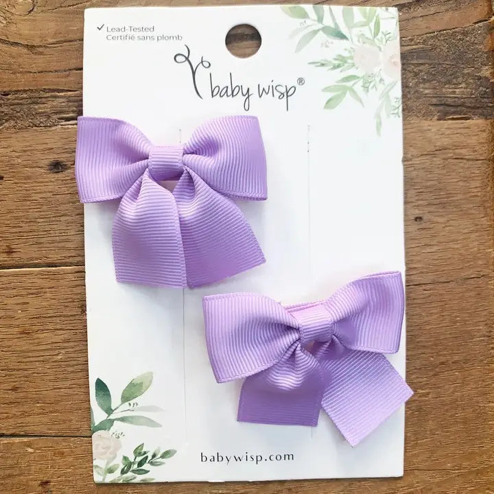 Baby Wisp Pollyanna Pink Clips / Lavender